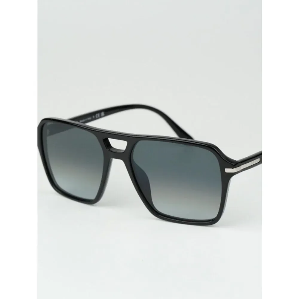 NEW Prada PR20YS 1AB06T Black Grey Unisex Pilot Sunglasses PR 20YS